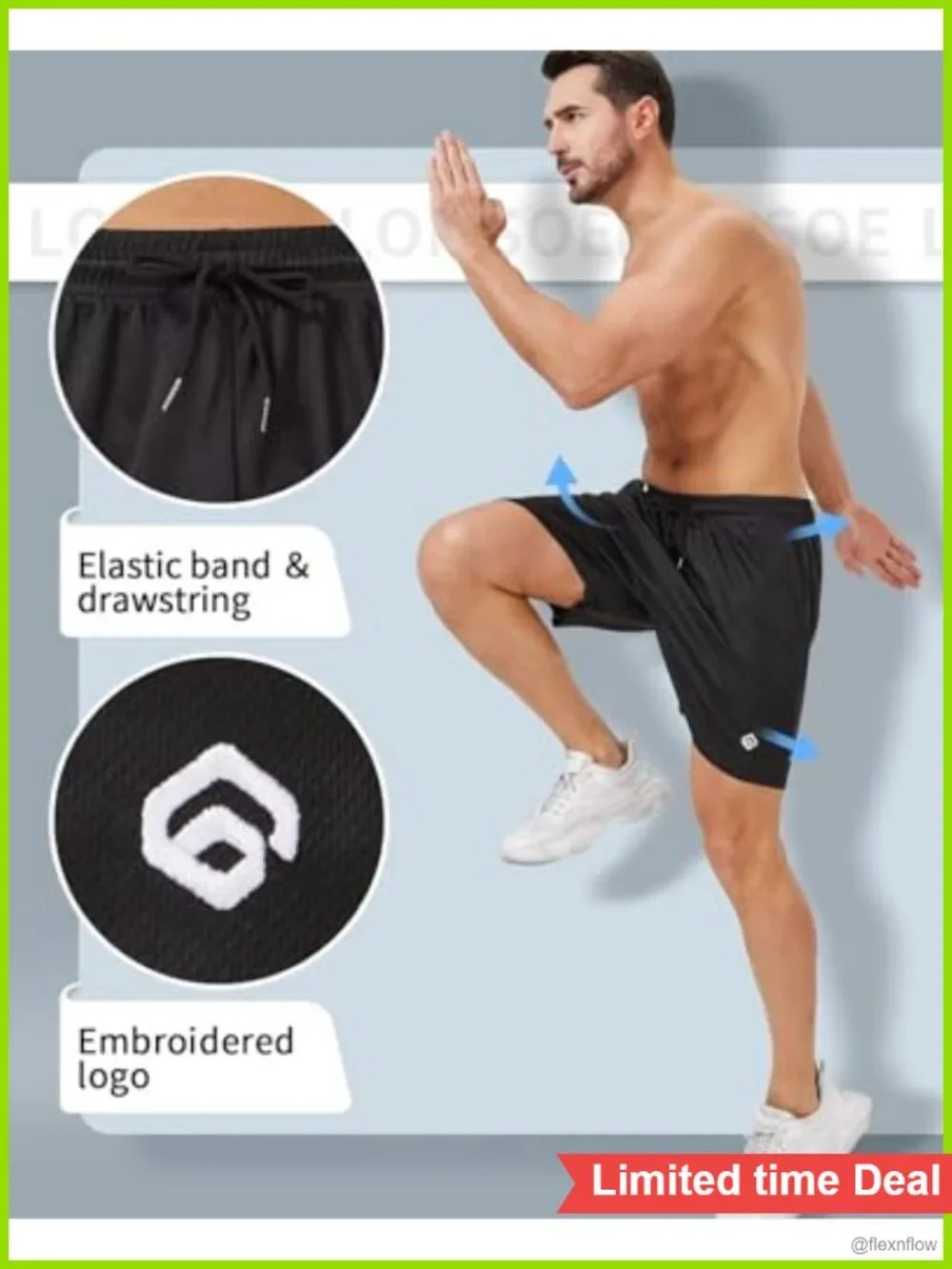 5 Pack Mens Quick Dry Athletic Shorts 5 Inch Mesh Running with Pockets